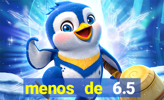 menos de 6.5 escanteios o que significa